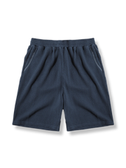 レトロ感ある異色ステッチ付きヘビーウェイトワッフルショートパンツ