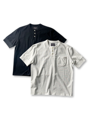 アメリカンヘンリーネックポケットTシャツ