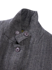 ヘリンボーン ウール混 テーラードジャケット