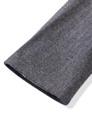 ヘリンボーン ウール混 テーラードジャケット