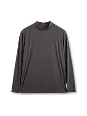 メンズ 半ハイネック 長袖インナーTシャツ ハイテク素材 温度調整 冰絲感 スポーツ用