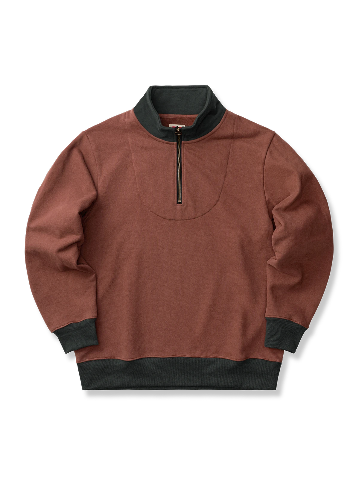 ハイネック ハーフジップ スウェット