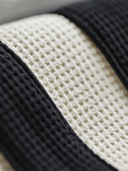 ホッケーライン Vネック ワッフルスウェット