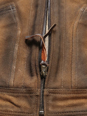 マルチポケット イエロー レザージャケット