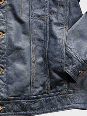 石磨き加工 牛革 レザージャケット