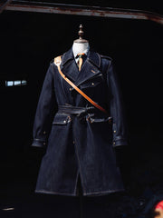 22オンスセルビッチデニム トレンチコート