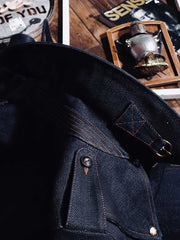 22オンスセルビッチデニム トレンチコート