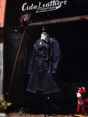 22オンスセルビッチデニム トレンチコート