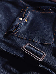 22オンスセルビッチデニム トレンチコート