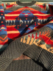 ナバホジャカードウール セーター