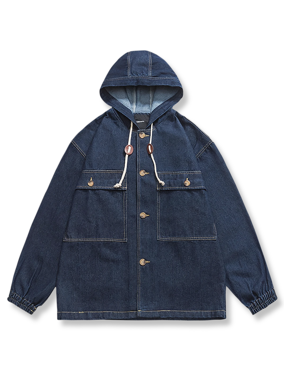 フード付きデニムジャケットの製品イメージ