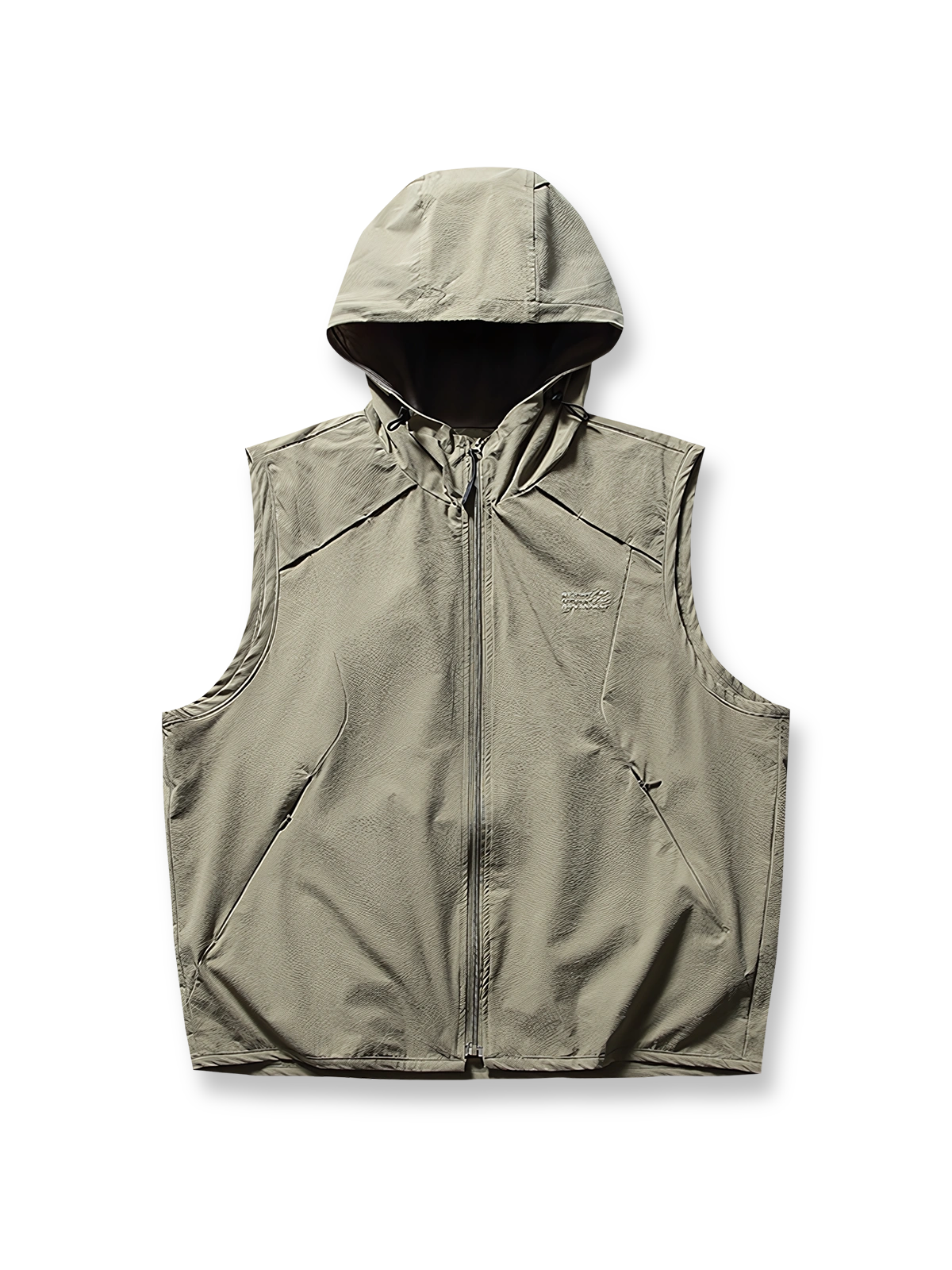 フード付きの高機能アウトドアベストで、天候に左右されない快適な着用感を実現