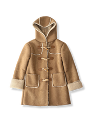 フード付きスエードフリースジプシーコートの製品イメージ