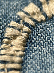 マルチホースシュー刺繍デニムキューバシャツ