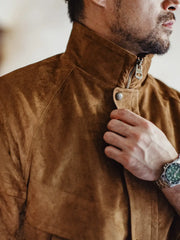 ハンティングコーチジャケット スエードタッチ