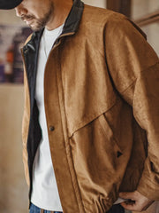 ハンティングコーチジャケット スエードタッチ