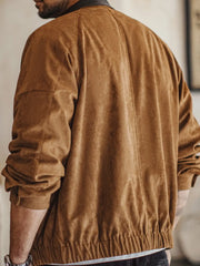 ハンティングコーチジャケット スエードタッチ