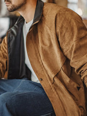 ハンティングコーチジャケット スエードタッチ