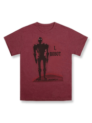 製品画像: アイザック・アシモフ『I, Robot』テーマTシャツ正面図