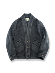 デニムに施された刺し子が映える改良型半纏ジャケット