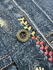 インディアン雷鳥プリントデニムシャツ