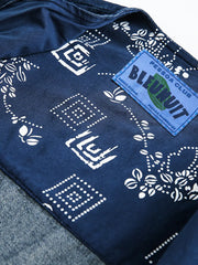 インディゴプラントダイドデニムワークベスト