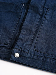 インディゴプラントダイドデニムワークベスト