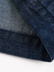 インディゴプラントダイドデニムワークベスト