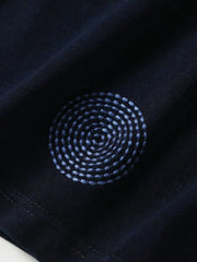 インディゴ刺し子サークルTシャツ