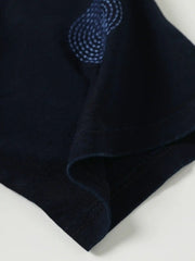 インディゴ刺し子サークルTシャツ