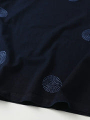 インディゴ刺し子サークルTシャツ