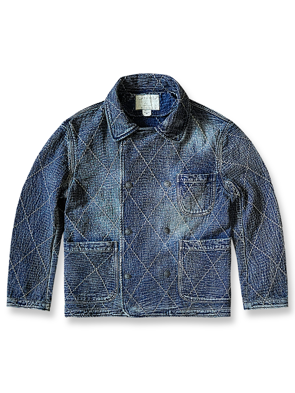 刺し子×インディゴの奥行きを纏う、現代ヴィンテージの象徴。