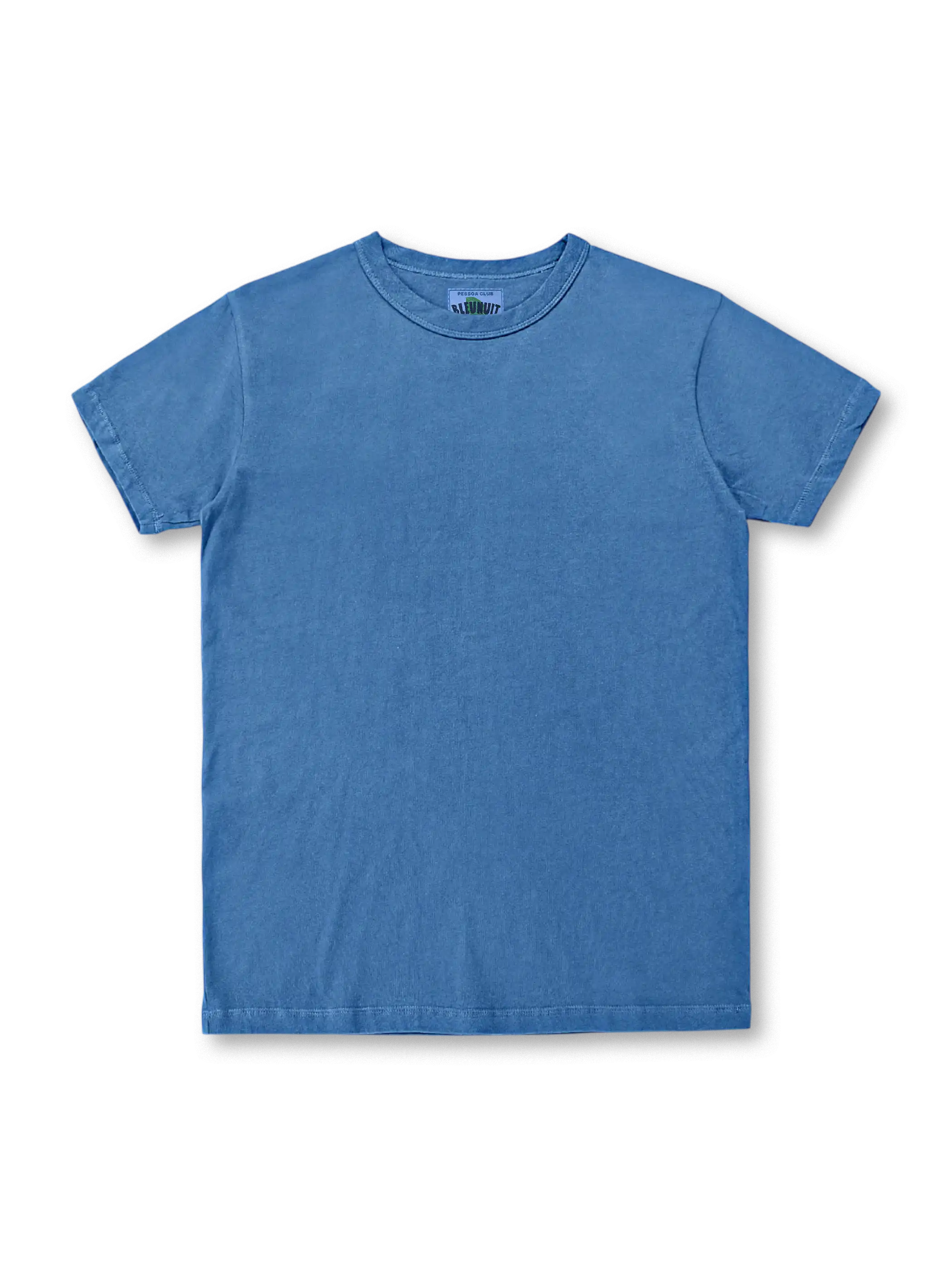 インディゴのグラデーションとフェード加工が映えるヘビーウェイトTシャツ