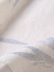 水墨プリントキューバカラーシャツ