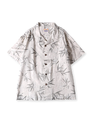 水墨プリントキューバカラーシャツ正面画像