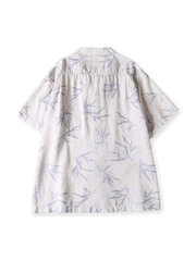 水墨プリントキューバカラーシャツ