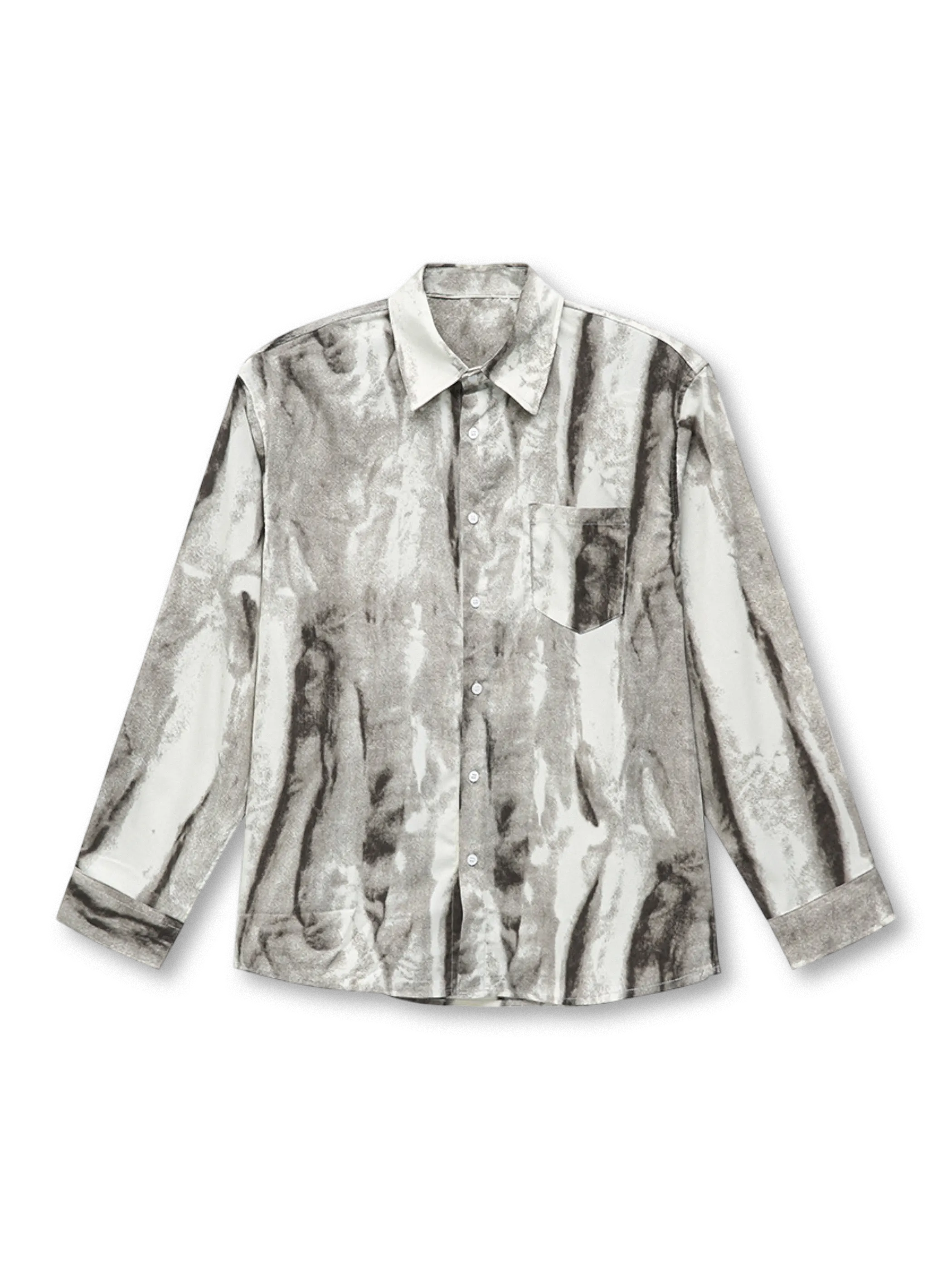 1990年代ストリートアートと日本の水墨画を融合させた一点ずつ異なるグラフィックが特徴の軽量ポリエステル素材のシャツ