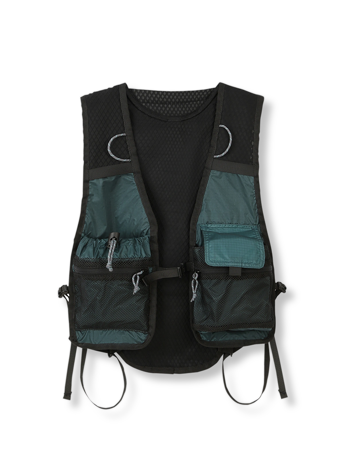 100%ナイロン製の一体型探検バックパック(メッシュ通気・6L・280g)