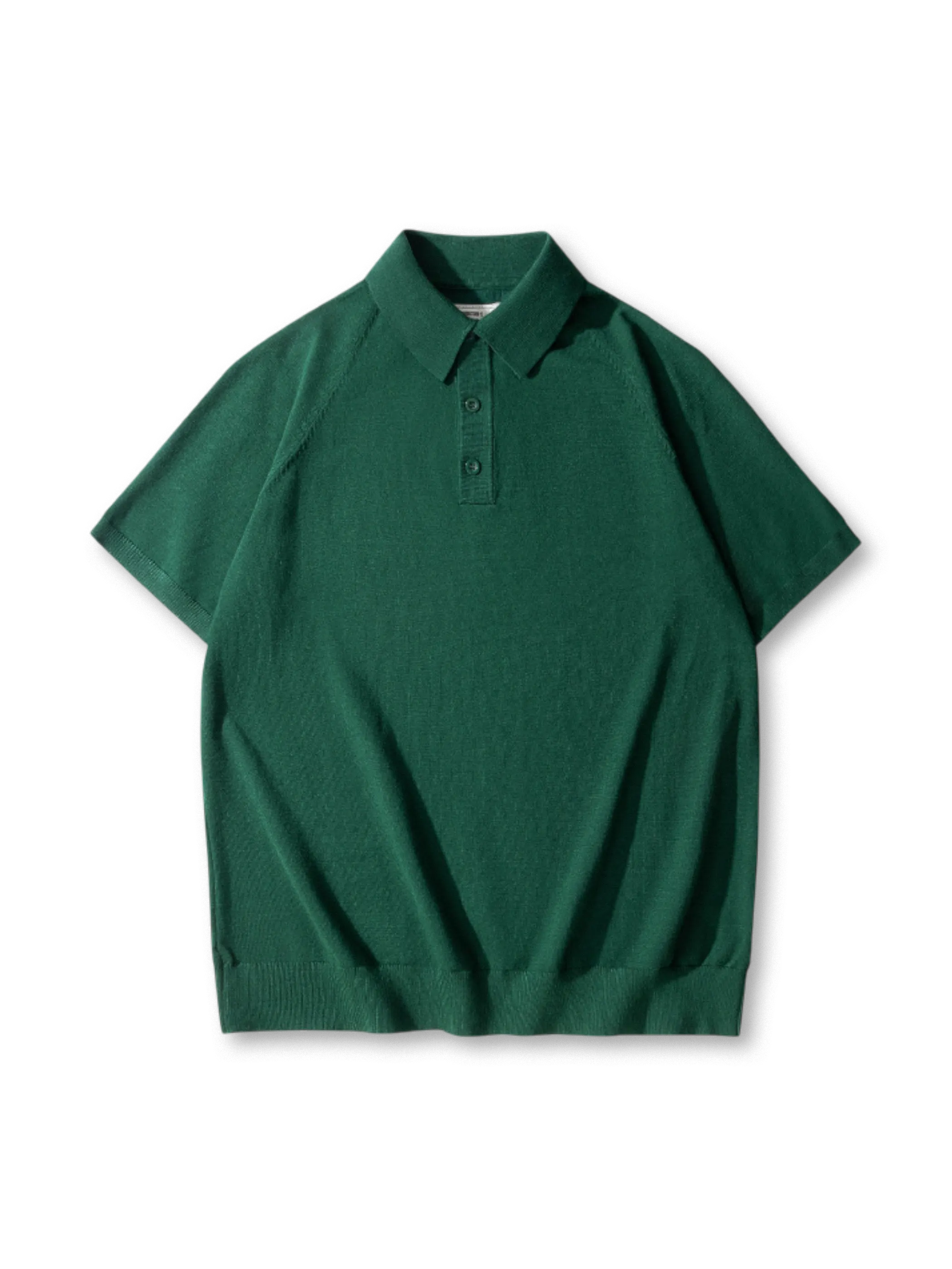 アイスシルク糸で編まれたしっとり滑らかな肌触りのクラシックイタリアンスタイルポロ