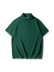 アイスシルク糸で編まれたしっとり滑らかな肌触りのクラシックイタリアンスタイルポロ