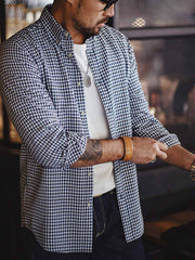 IVYチェック柄 ノンアイロンバブルシャツ