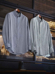 IVYチェック柄 ノンアイロンバブルシャツ