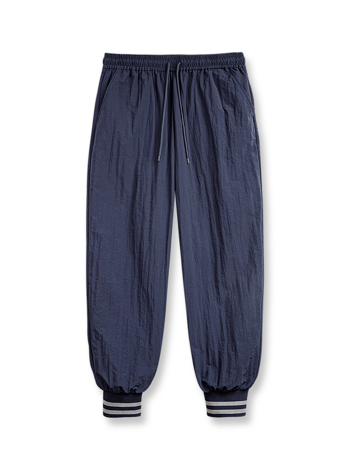 IVYスタイルとストリート感を融合させたストライプ入りジョガーパンツ
