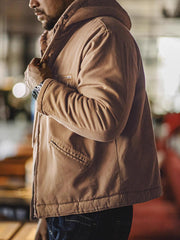 J141フード付きジャケットの着用スタイリング例