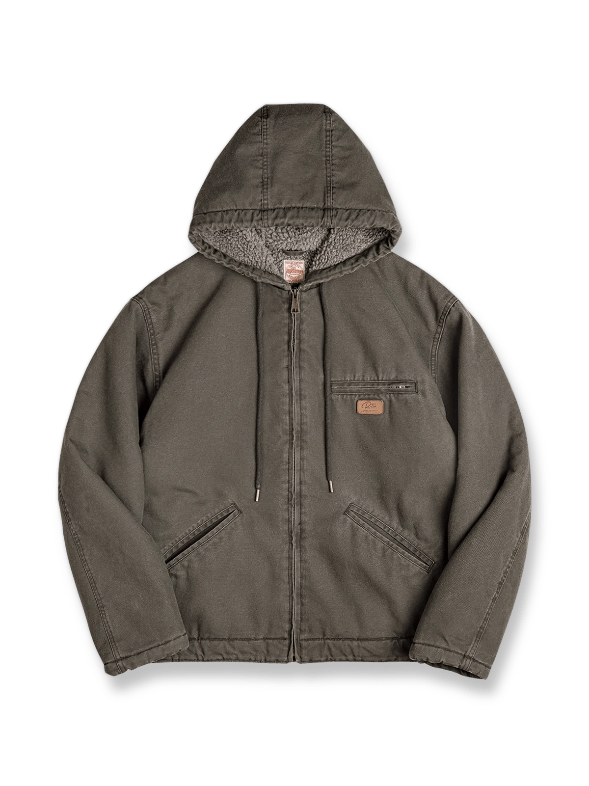 J141ヴィンテージフード付きジャケットの全体展示図