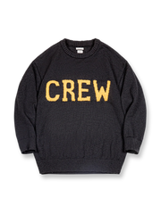 ジャカード編みのクルーネックセーターの製品イメージ