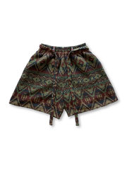 ジャカード織りとエスニック柄が特徴のゆったりシルエットショーツ