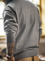 ニットポロ 長袖 プルオーバー