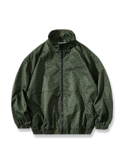 レオパード柄 スタンドカラー ジャケット