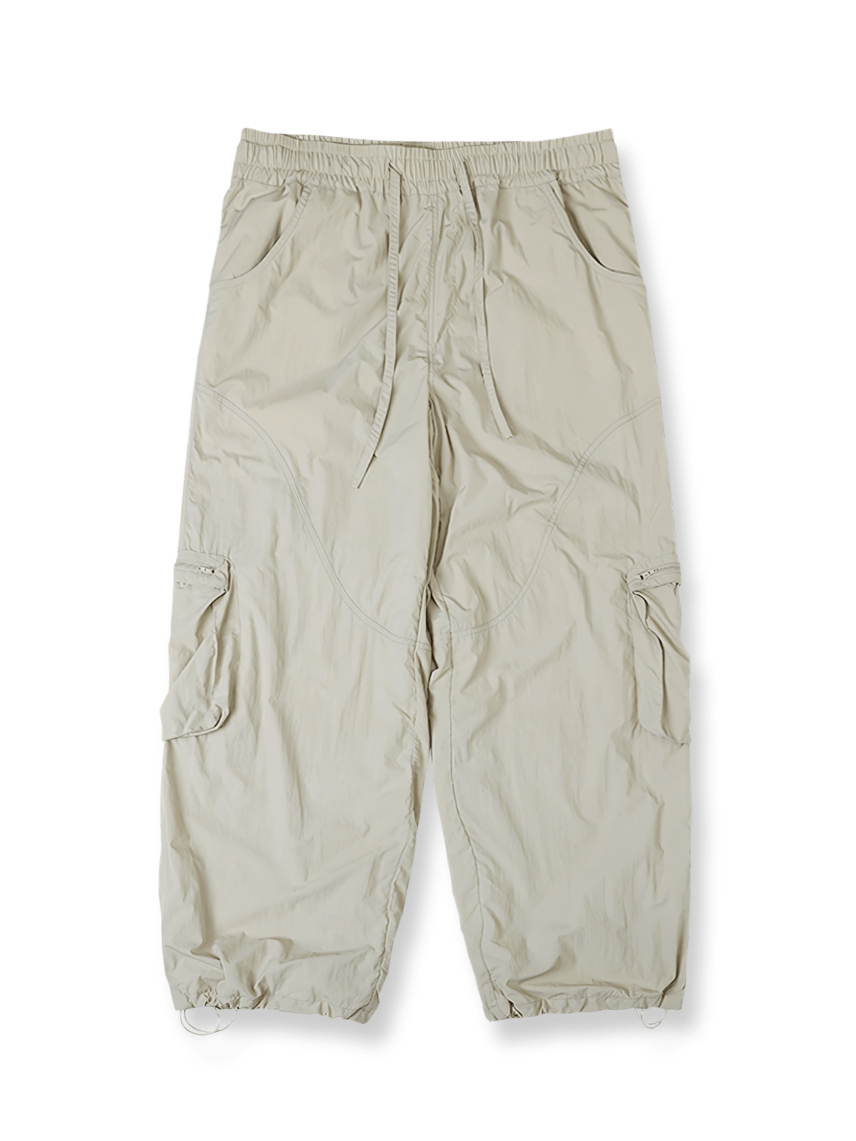 シワ感ライトウェイト多ポケットジョガーワークパンツ。